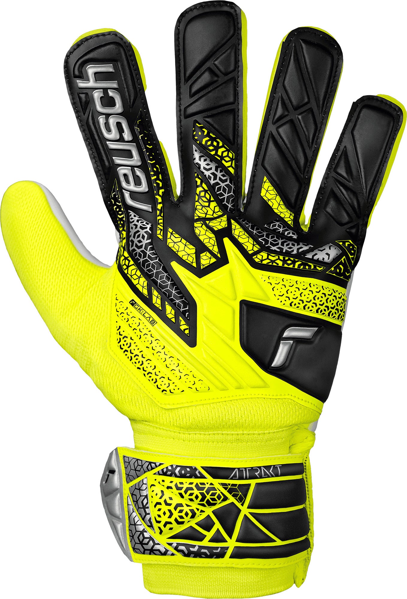 reusch guanti reusch junior giallo fluo-nero