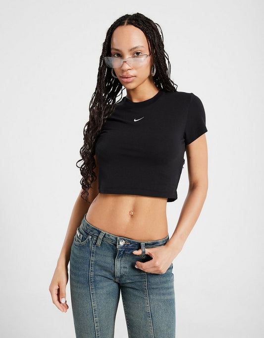 T-shirt corta Nike Sportswear Chill Knit – Donna-NERO