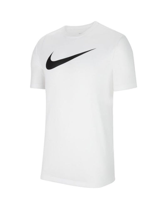 Nike Sportswear Swoosh Men's T-Shirt-Bianco logo nero