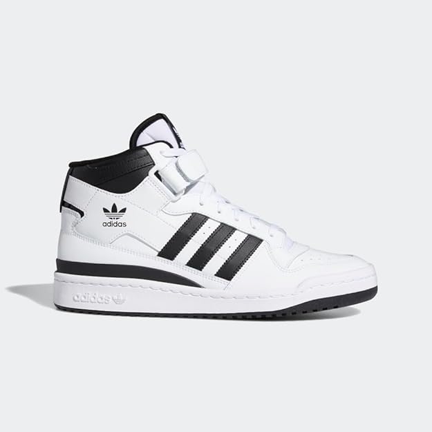adidas forum mid bianco nero
