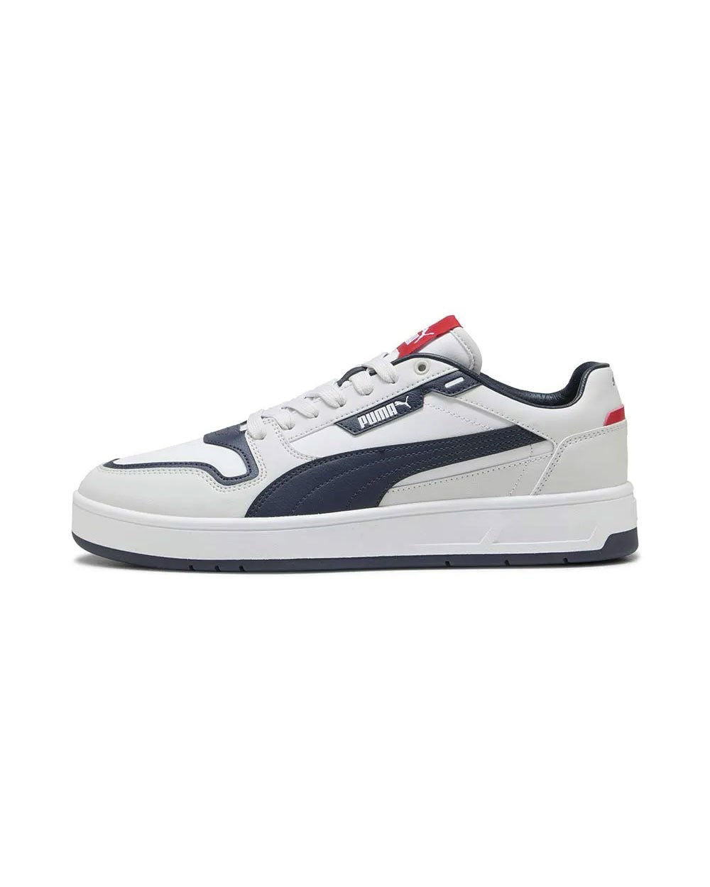 puma court classic street-white-navy gray