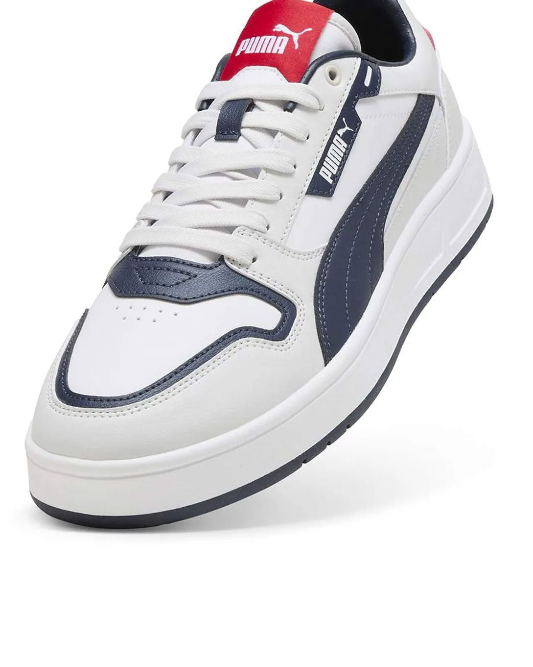 puma court classic street-white-navy gray