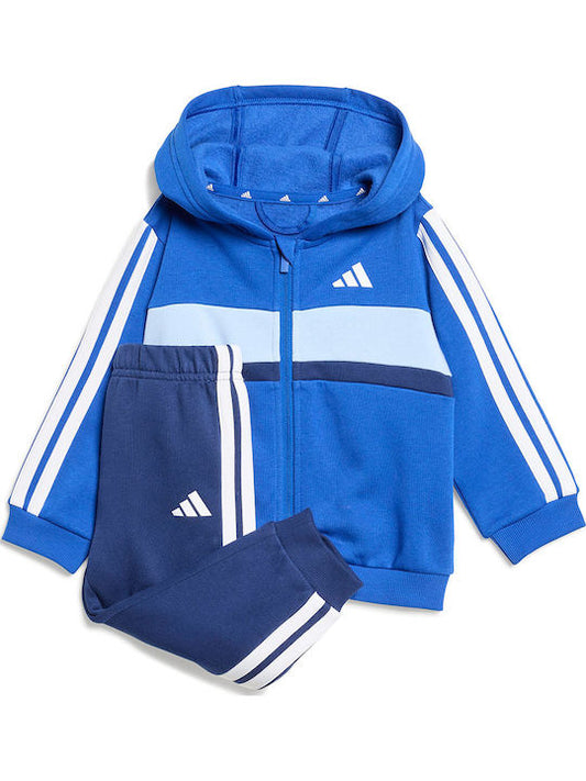 adidas Essentials Tiberio 3 Stripes-Blu-Bianco