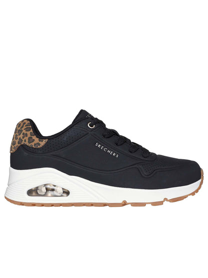 SKECHERS JUNGL NITE BLACK-LEOPARD