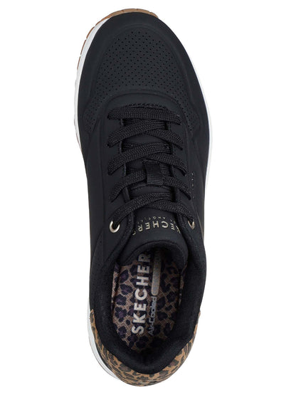 SKECHERS JUNGL NITE BLACK-LEOPARD