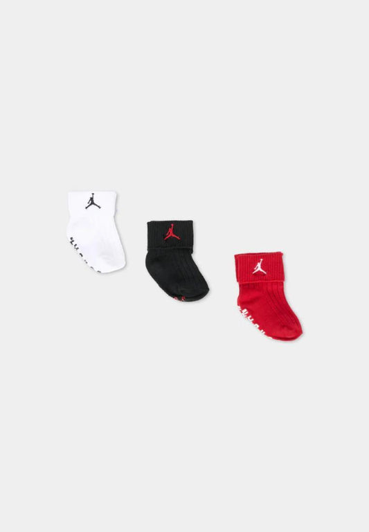 SET 3 PZ CALZINI JORDAN ROSSO-NERO-BIANCO
