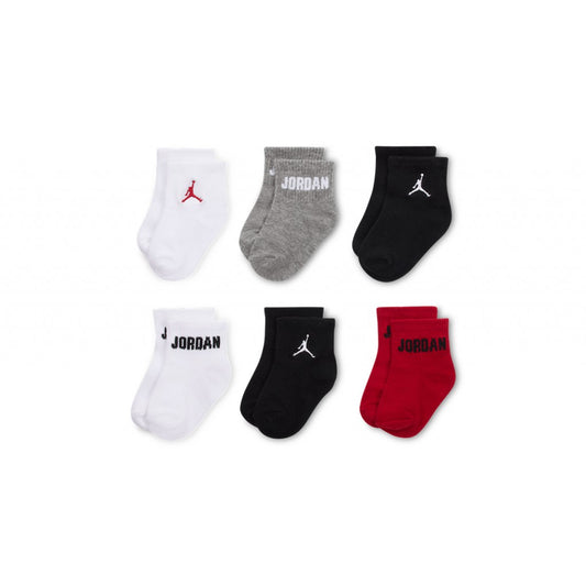 CALZINI JORDAB 6PZ BIANCO-GRIGIO-NERO-ROSSO