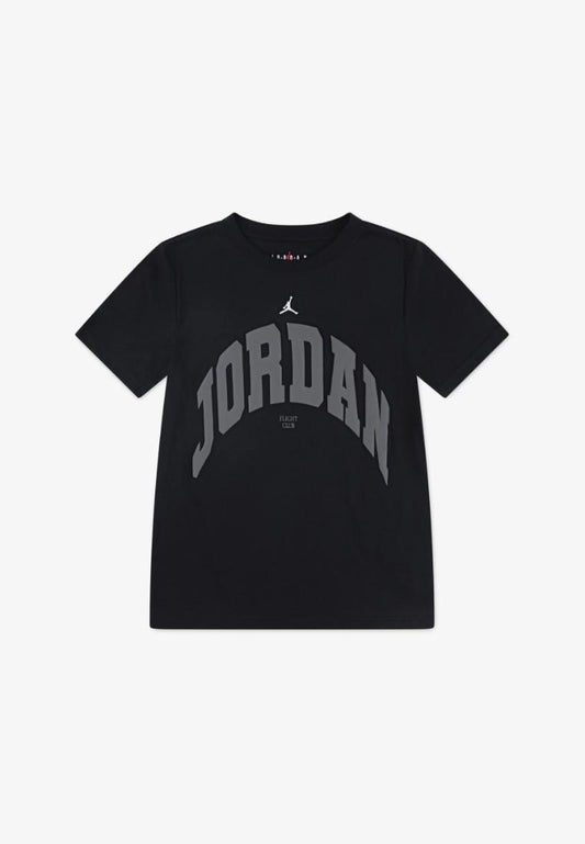 T-Shirt Air Jordan  - Nero Logo Grande Grigio