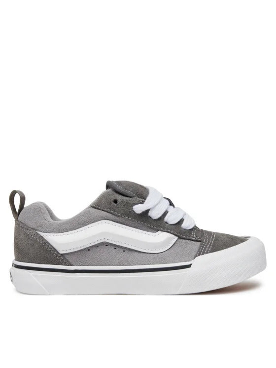 vans knu skool gs grigio-bianco