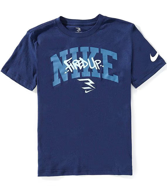 nike t-shirt graffiti tag lockup tee-blu