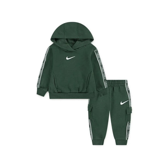 TUTA NIKE VERDE LOGO BIANCO