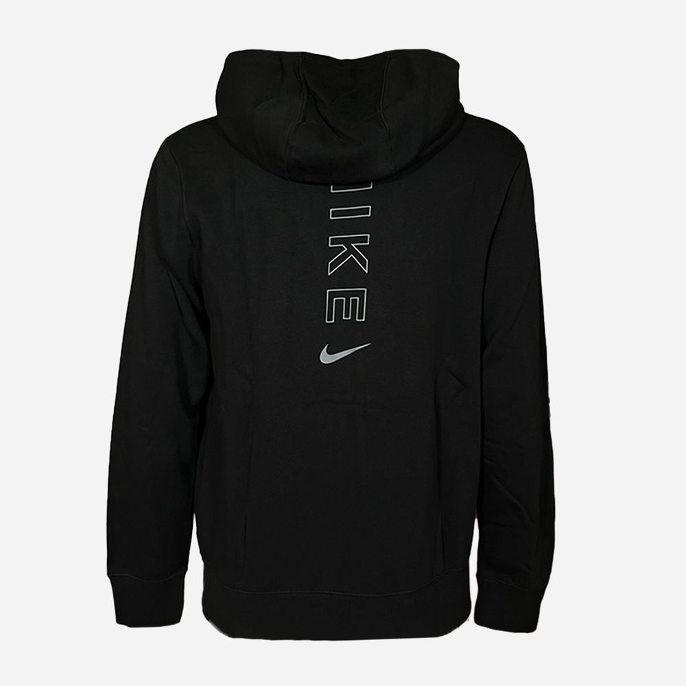 felpa zip nike sportswear -nero logo rosso bianco