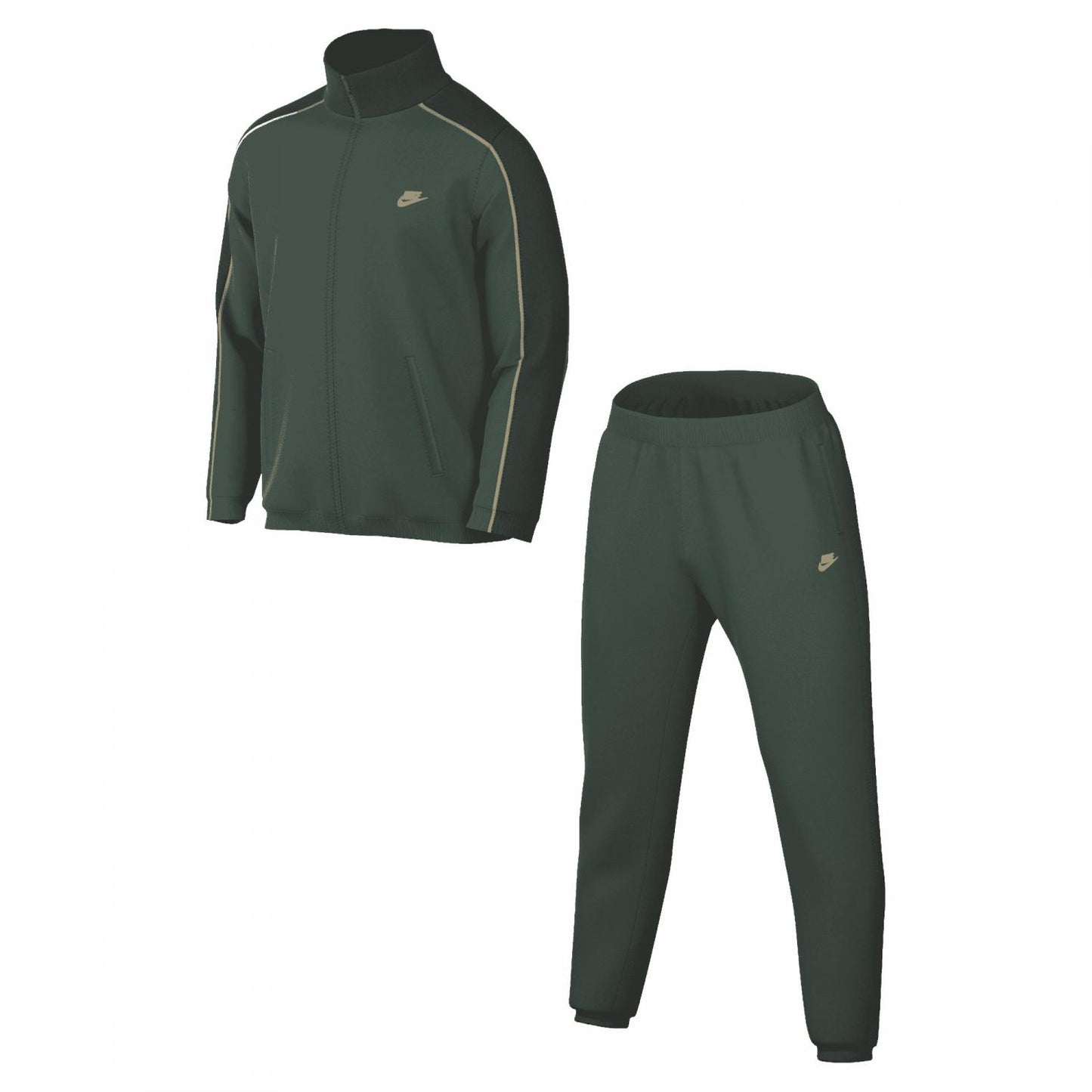 nike sportswear club men's poly-knit tracksuit-verde