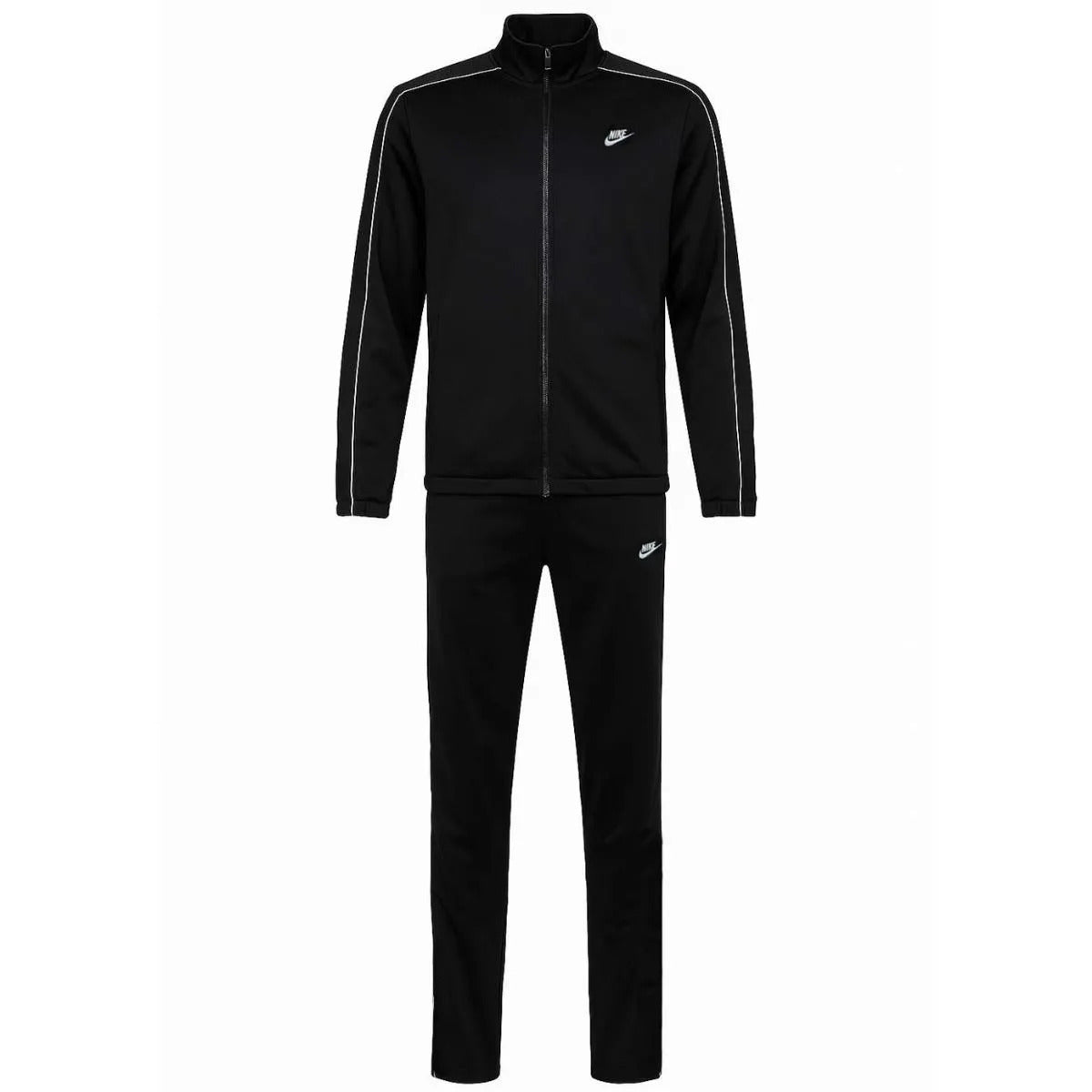 nike sportswear club men's poly-knit tracksuit-nero