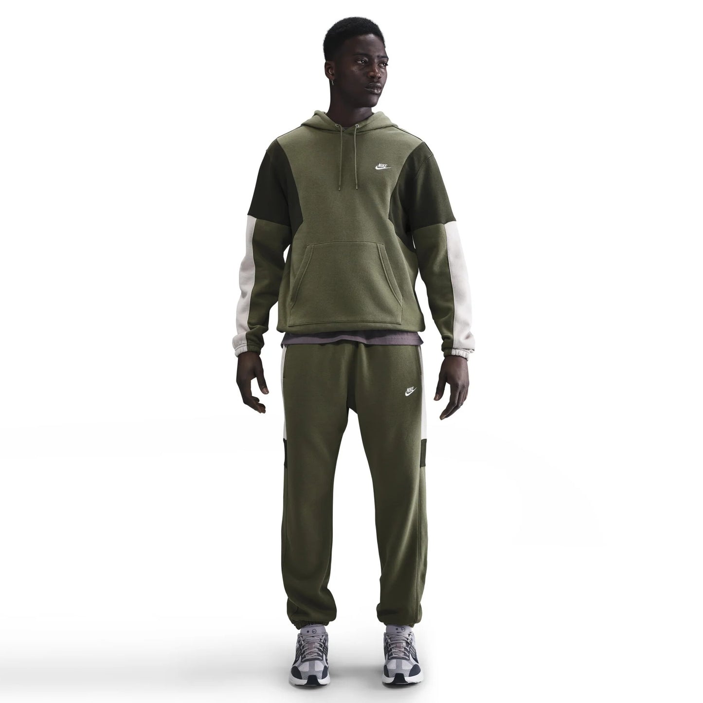 tuta nike club fleece-verde