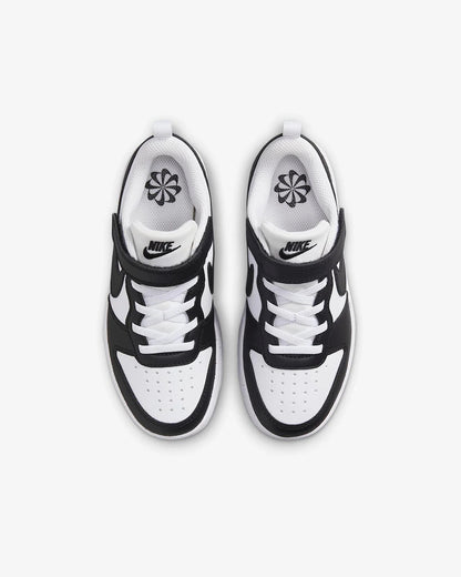 NIKE COURT BOROUGH LOW RECRAFT PS BIANCHE/NERE