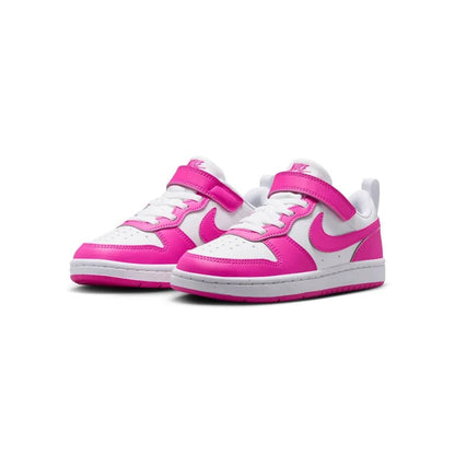 NIKE COURT BOROUGH LOW RECRAFT PS FUCSIA/BIANCHE