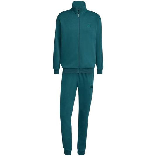 TUTA ADIDAS BASIC 3-STRIPES FLEECE TRACK SUIT VERDE