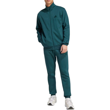 TUTA ADIDAS BASIC 3-STRIPES FLEECE TRACK SUIT VERDE