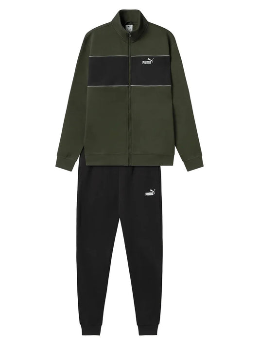 TUTA PUMA ESSENTIALS SWEAR SUIT GREEN