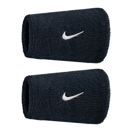 Polsini Lunghi Da Tennis Nike Swoosh Wristbands-Nero