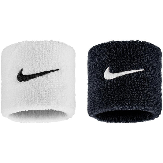 Polsini Nike Swoosh Wristbands-Nero-Bianco