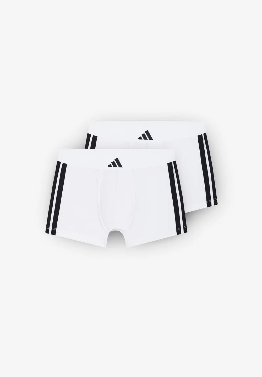 2pk boxer adidas bianco-logo nero