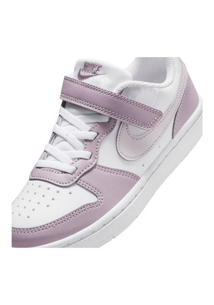 NIKE COURT BOROUGH LOW (PS) GLICINE BIANCO