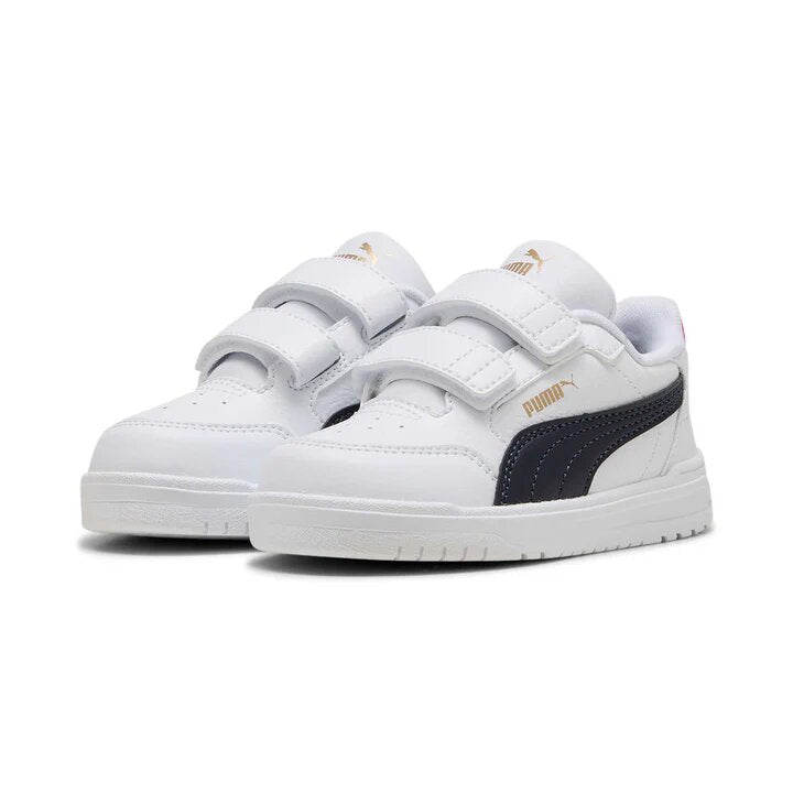 puma shuffle downtonwn  lo v white-new navy red