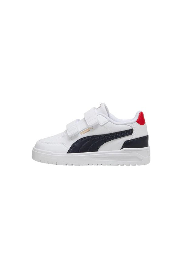 puma shuffle downtown lo v ps white navy red