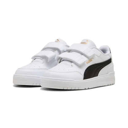 PUMA SHUFFLE DOWNTONWN LO-WHITE BLACK GOLD