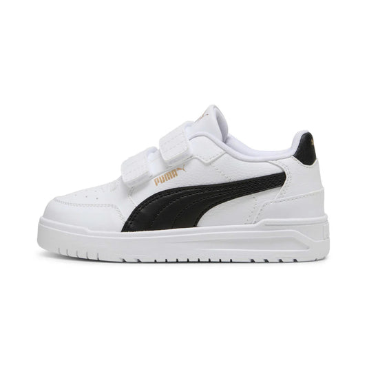PUMA SHUFFLE DOWNTONWN LO-WHITE BLACK GOLD