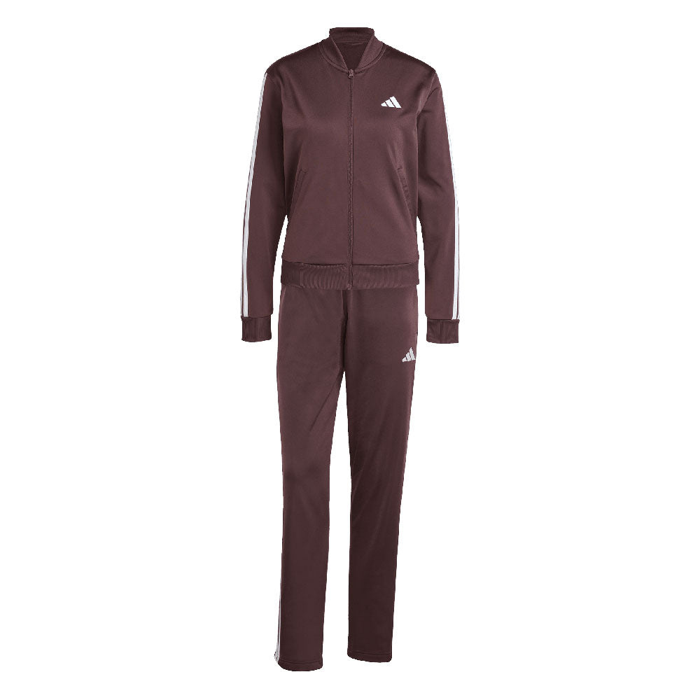 adidas tuta essentials 3-stripes marrone