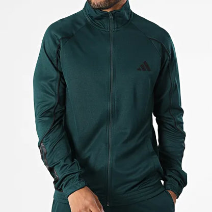 Tuta 3 Stripes Stadium Verde Bottiglia - adidas