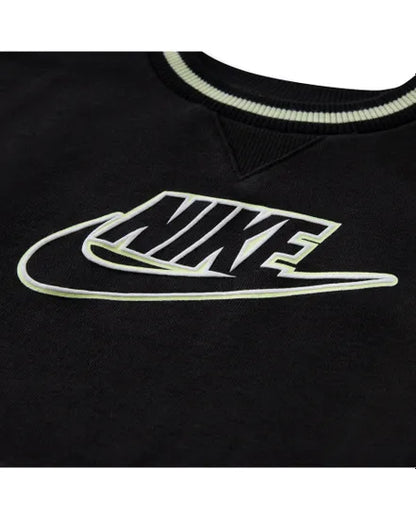 NIKE Tuta Bambino Nero-Grafic Bianco Verde lime