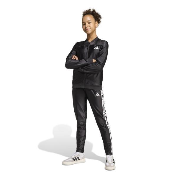 adidas tuta completa nero-bianco