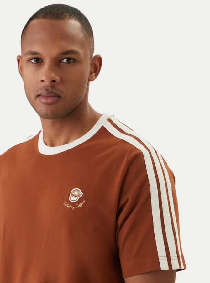 adidas t-shirt lux coffee cafe cup graphic