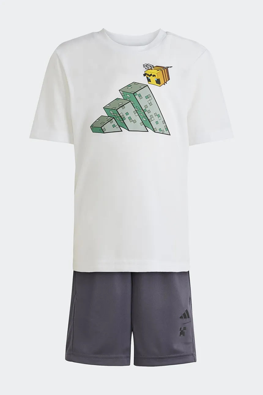 adidas minecraft training summer set - white