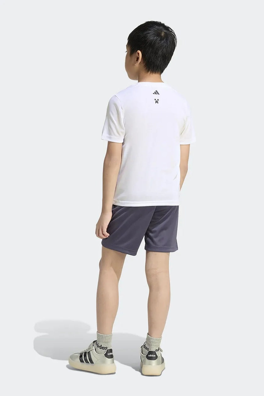 adidas minecraft training summer set - white