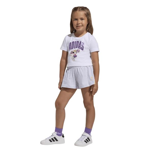 adidas disney minnie mouse t-shirt set - white