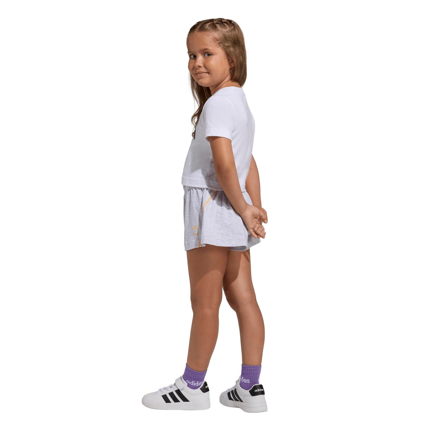 adidas disney minnie mouse t-shirt set - white