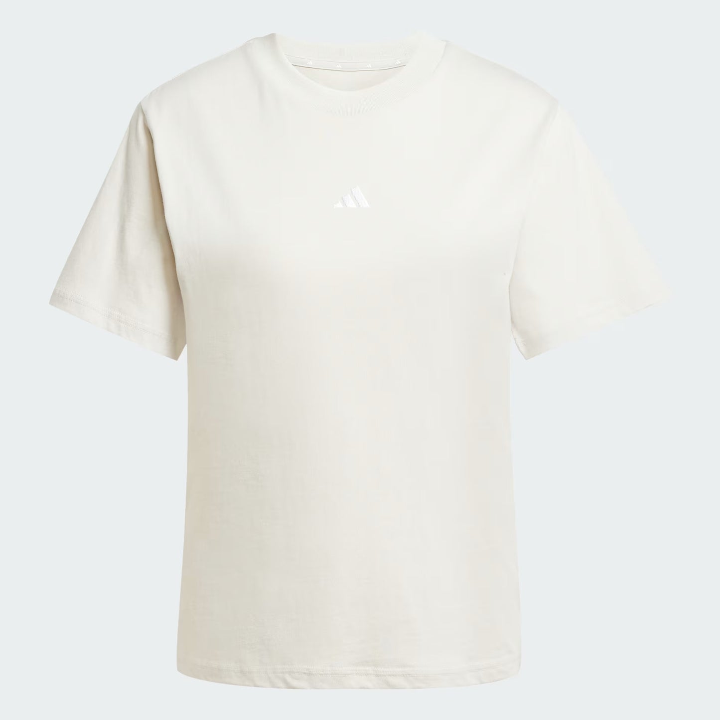 essentials small logo cotton tee - beige