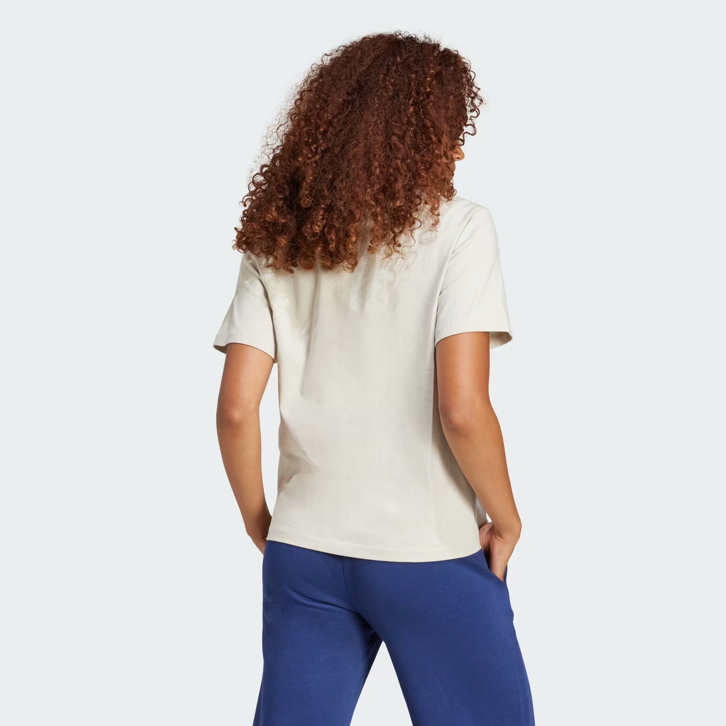 essentials small logo cotton tee - beige