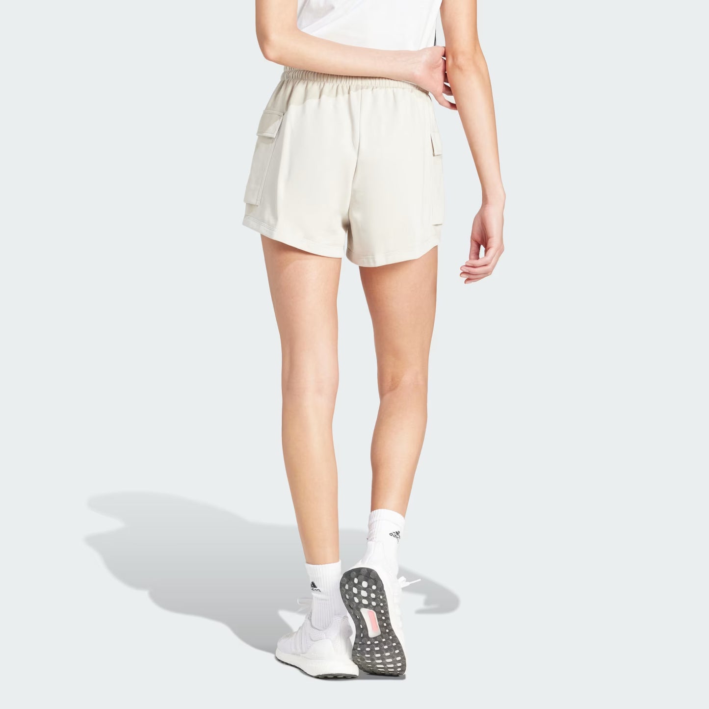 short essentials small logo french terry cargo - adidas
