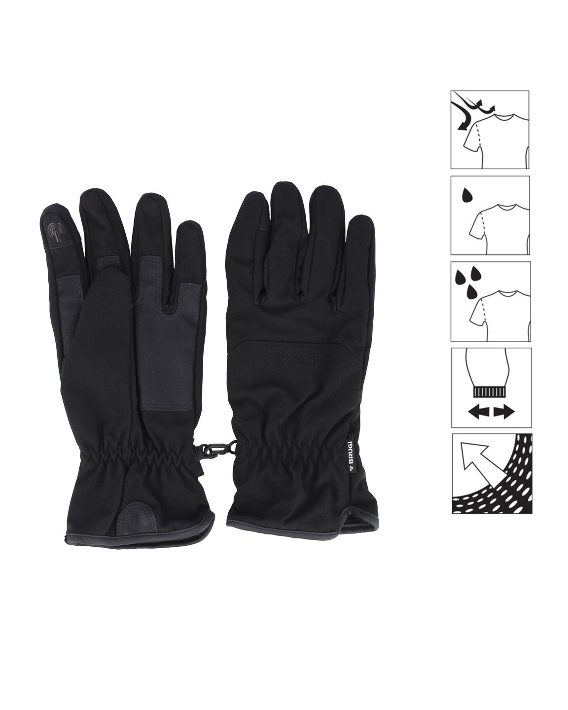 brugi guanti neve junior nero