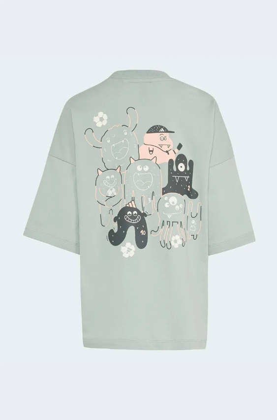 adidas tiro_nster t-shirt set green bambino