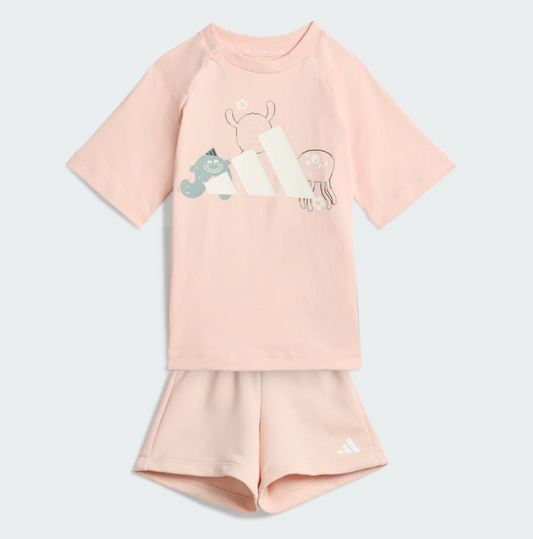 ADIDAS TIRO_NSTER T-SHIRT SET ROSA BAMBINA