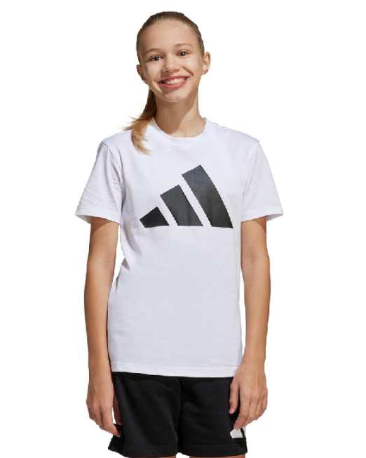 adidas essentials set white & blacke bambino