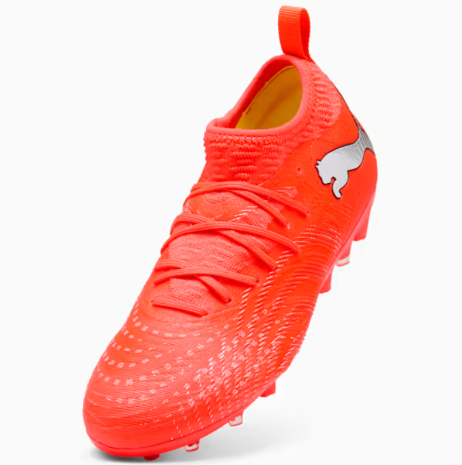 puma future 9 match mg glow red-white black silver uomo