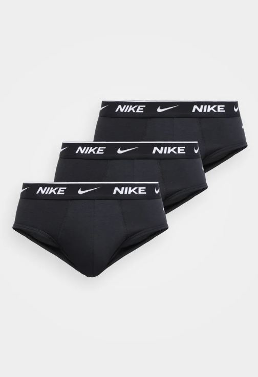 nike underwear brief 3 pack slip black uomo